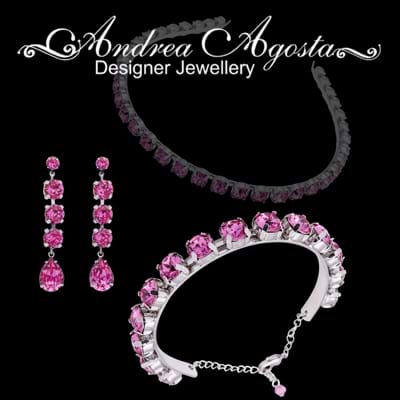 Rose Swarovski Crystals perfect for your bridesmaids or your next special event.